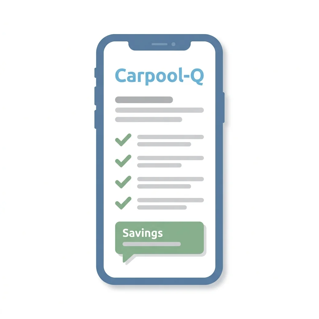 An enterprise software dashboard showing school-wide admin controls, carpool matching algorithms, and district-level reporting features